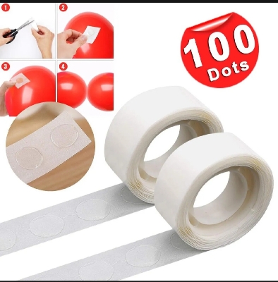 Picture of 100 pcs Super Sticky Double-Sided Adhesive Dot Fixed For Balloon Birthday, Anniversary, Wedding Party Decoration