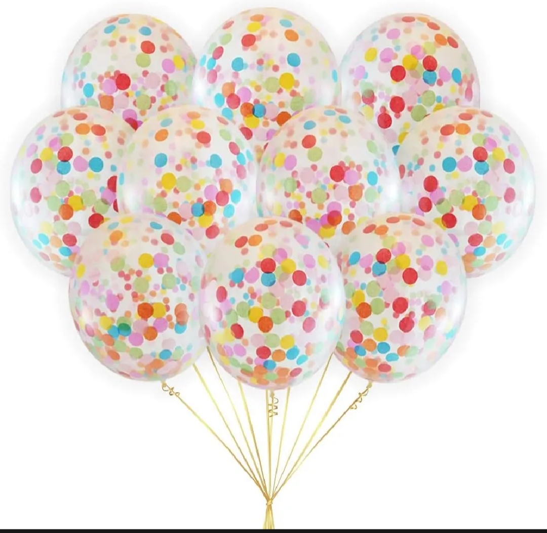 Picture of Confetti Balloon 5 Pieces (Premium Quality)