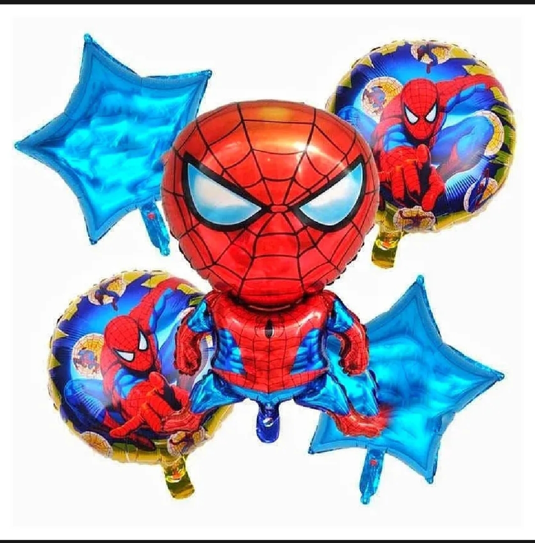 Picture of Spiderman Foil Balloons Set MARVEL Themed Birthday Party Decoration