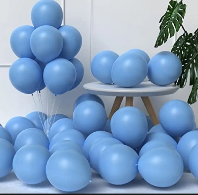 Picture of Light Blue Balloon - 15 Pieces
