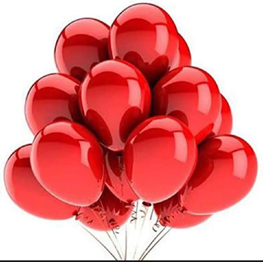 Picture of Red Balloon - 15 Pieces (Premium Quality) - Red