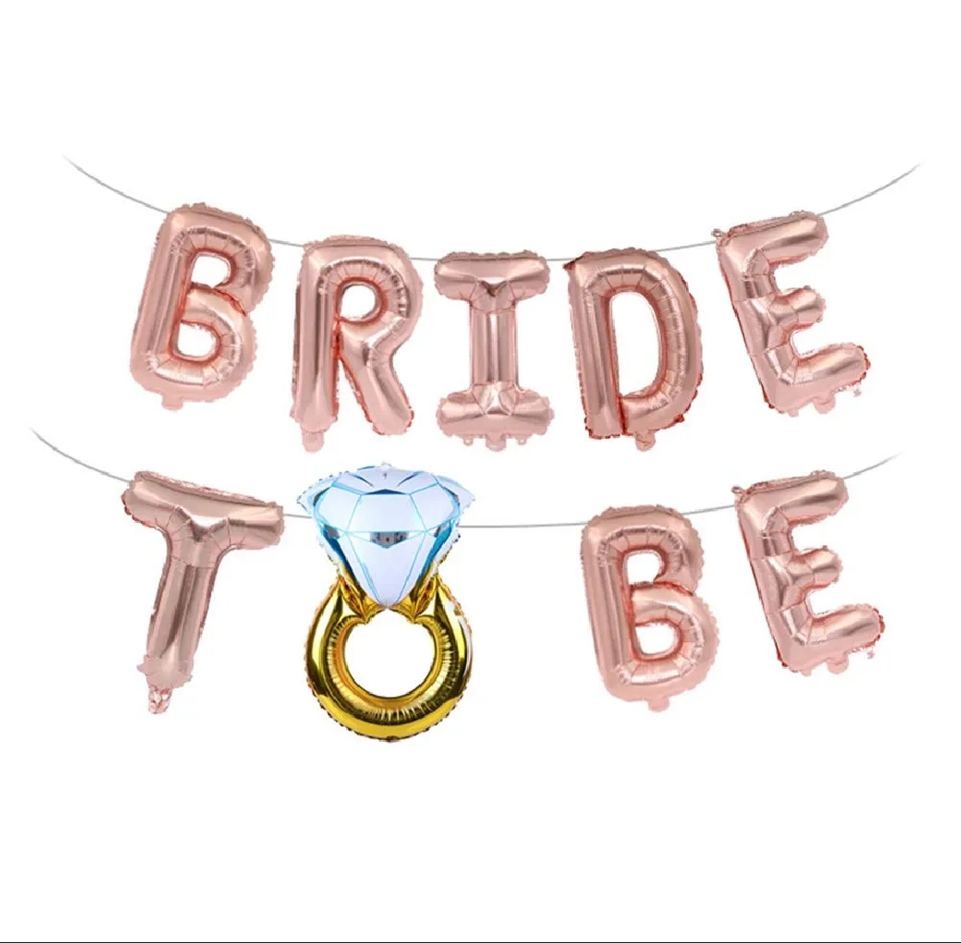 Picture of Bride to Be Decoration Set Combo Bridal Shower Decorations Kit/Bride to Be Props for Bachelorette Party