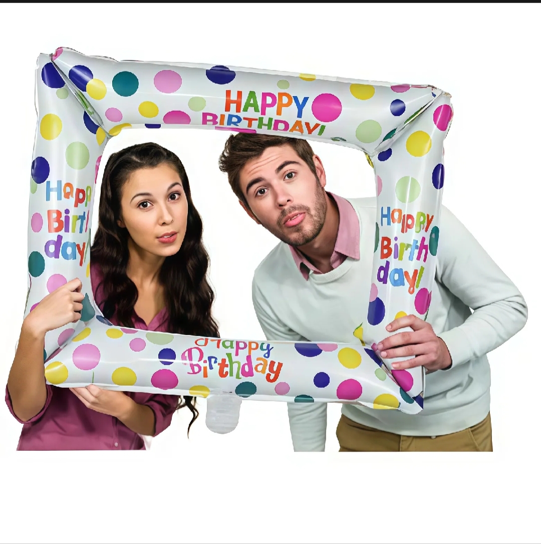Picture of Photo Frame Shape Aluminum Foil Balloons, Birthday Party Events Props