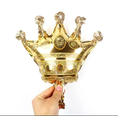Picture of Mini Crown Balloons Gold Foil Crown Balloon for Birthday Wedding Party Baby Shower Decorations