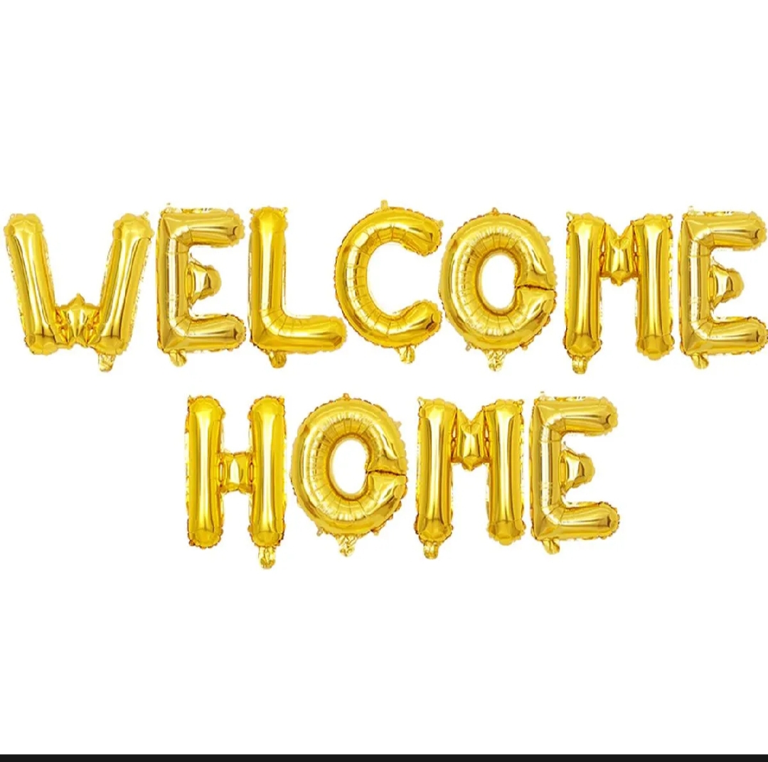 Picture of Welcome Home Letter Foil Balloons Welcome Back to Home Event Party supplies