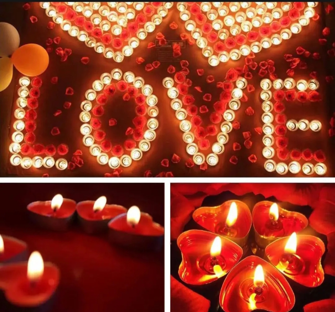 Picture of Heart sep 10 pcs love flavor candle