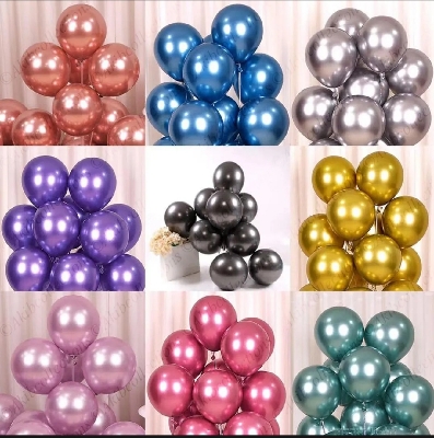 Picture of Metallic Balloon - 10 PCS (Premium Quality)