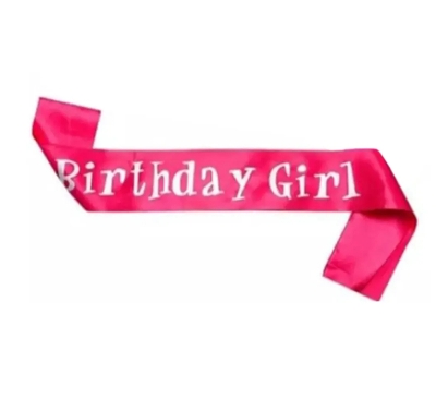 Picture of Birthday Girl Sash - Birthday Sash Birthday Party Favors, Supplies and Decorations - Black