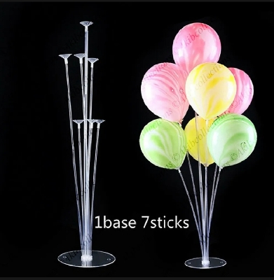 Picture of Balloon Stand with Base and Balloon Sticks for Graduation Wedding Birthday Baby Shower Gender Reveal Party Decoraitons