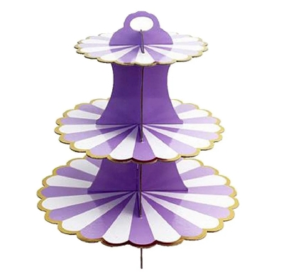 Picture of Portable Cupcake Stand for Parties and Events, Purple : Home & Kitchen