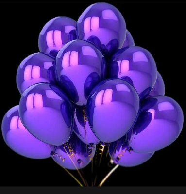 Picture of Purple Balloon - 15 Pieces (Premium Quality)