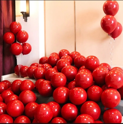 Picture of Monty Red Color Balloon - 15 Pcs   (Red)