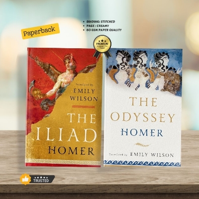 Picture of Combo of 2 Books by Homer (The Odyssey and The Illiad) Translated by Emily Wilson  Premium - Paperback