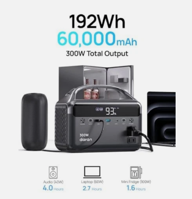 Picture of 300W Portable Power Station (PPS): NEOZL (Black)