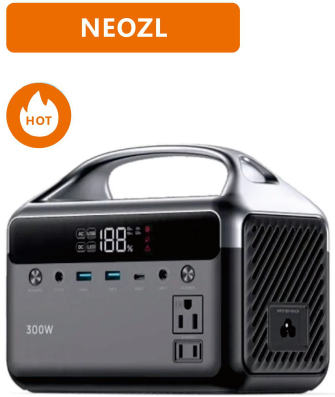 Picture of 300W Portable Power Station (PPS): NEOZL (Black)