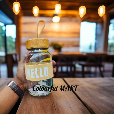 Picture of fashionable borosilicate glass cup cartoon water cup straw cold drink cola beverage cup milk tea milk single layer cup with lid and straw(multicolour 1 pcs)