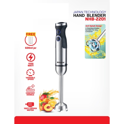 Picture of Electric Hand Blender/ Hand Mixer/ Egg Beater 1500 watt copper motor NIYA-MA NHD 2201(1500watt hand blende)