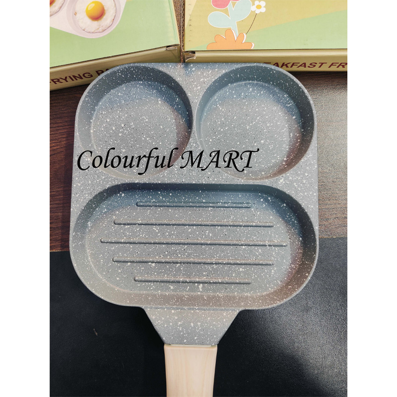 Picture of Egg Pan Nonstick Breakfast Grill Pan Egg Pan, Healthy Cookware Egg Cooker Pan(multicolour 1 pcs)
