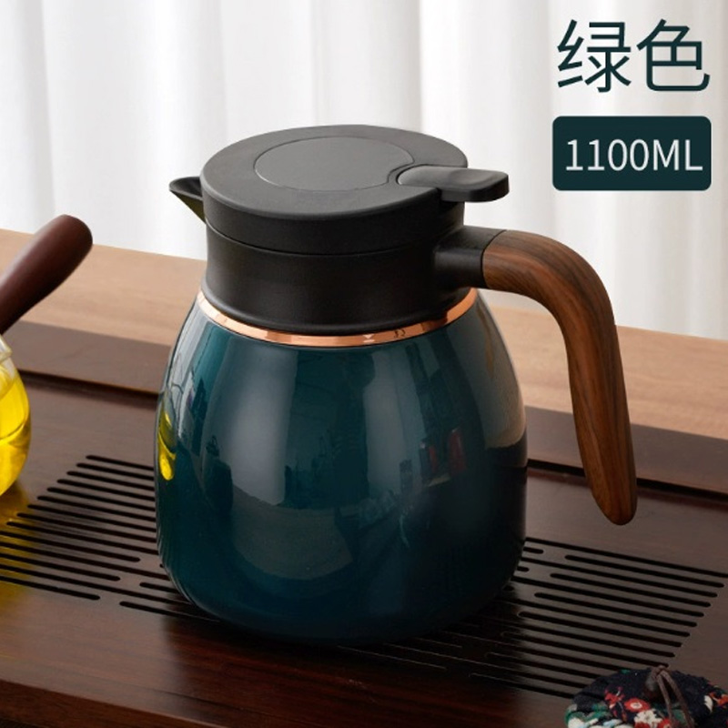 Picture of Smart LED temperature display 316 Stainless Steel Thermos Insulation Braising Teapot Large Capacity Hot Water Bottle Separating Coffee Vacuum Flask(Multicolor 1 pcs)