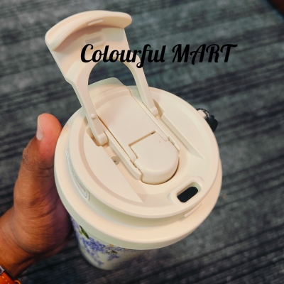 Picture of 520ml Customized elegant design 316 stainless steel 3d printed mini sling portable handle thermos cup water bottle(multicolor 1  pcs)