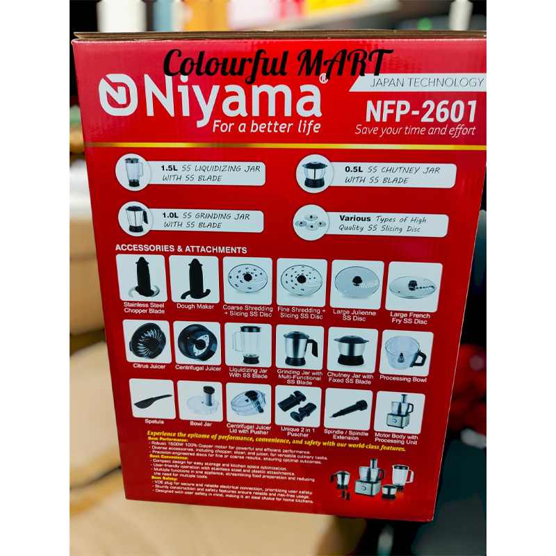 Picture of Multifunctional food processor heavy duty japani technology(1500 watt)