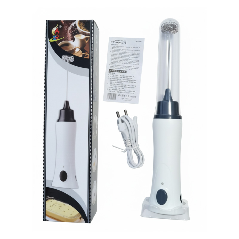 Picture of Hand Liquid Mixer and Coffee Maker Juice Maker Rechargeable-White(coffee mixer 1pcs)