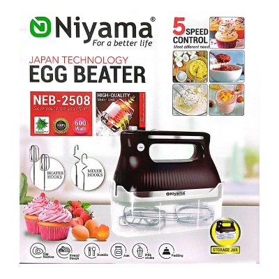 Picture of NEB-2508 Luxury design Heavy Duty Multi-Functional Electric Egg beater Automatic Cream Whip Stirrer Stainless Mixing Household Mini Mechanical Beater(neb-2508)