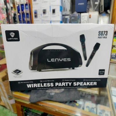 Picture of LENYES S873 PARTY SPEAKER 400WATT WITH 2 MICROPHONE(Black)