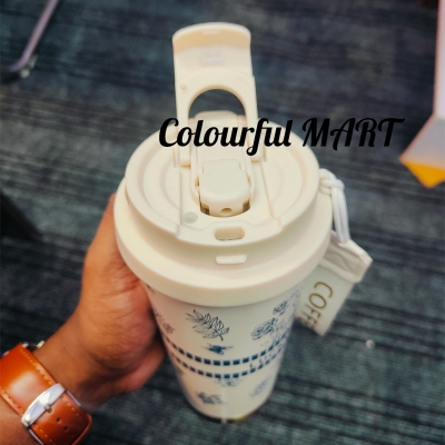 Picture of New 550ml Customized elegant design 316 stainless steel 3d printed mini sling portable handle thermos cup water bottle(multicolor 1pcs)