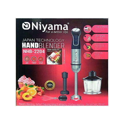 Picture of Electric Hand Blender/ Hand Mixer/ Egg Beater/smasher 1500 watt copper motor NIYA-MA NHD 2204(NHD 2204)