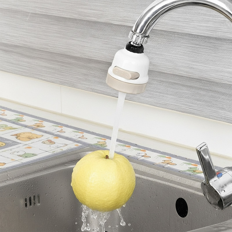 Picture of Movable Kitchen Tap Head  360° Rotatable Water Spray ABS Sink Faucet Spray Head Tap  Splash Filter Water Saving Pressurization Nozzle Bubbler Connector 3 Modes Adjustment(3 speed shower head)