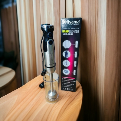 Picture of New Electric Hand Blender/ Hand Mixer/ Egg Beater 1500 watt copper motor  niya-ma NHD 2201(niyama hand blender)