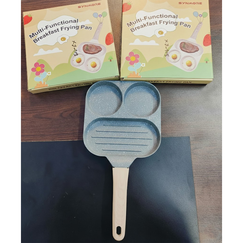 Picture of Egg Pan Nonstick Breakfast Grill Pan Egg Pan, Healthy Cookware Egg Cooker Pan(multicolour 1 pcs)