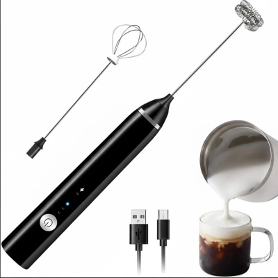 Picture of Hand Liquid Mixer and Coffee Maker Juice Maker egg beater  Rechargeable-White 2 in 1(Multicolor 1 pcs)