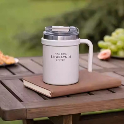 Picture of Hot and cold stainless steel drinking cup, anti-fall, anti-scalding, large-capacity mug, office cup, 500ml(Multicolor 1 pcs)