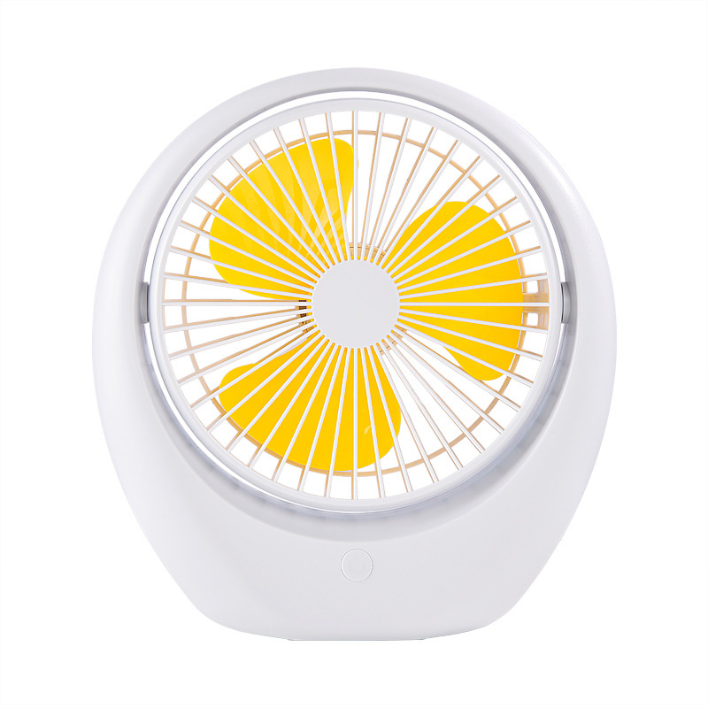 Picture of new Rechargeable Mini Fan With Side Light 3-Speed Switch USB Port(multicolour 2)