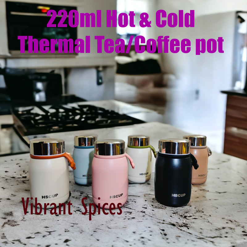 Picture of 220ml stainless steel 5 layer water bottle manufacture professional outdoor Hot and Cold bottle(Black)