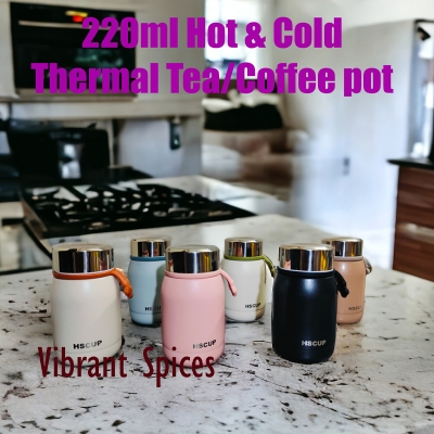 Picture of 220ml stainless steel 5 layer water bottle manufacture professional outdoor Hot and Cold bottle(Black)