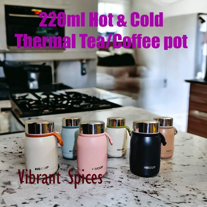 Picture of 220ml stainless steel 5 layer water bottle manufacture professional outdoor Hot and Cold bottle(Orange)