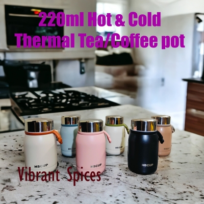 Picture of 220ml stainless steel 5 layer water bottle manufacture professional outdoor Hot and Cold bottle(Orange)