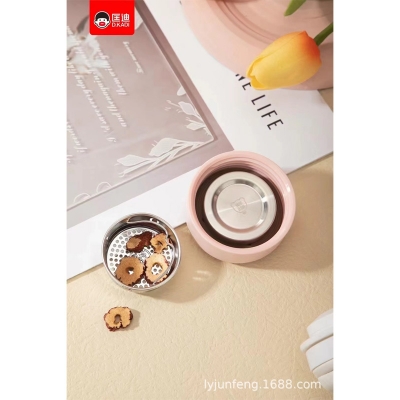 Picture of New Customized 316 stainless steel 3d printed mini sling portable handle thermos cup water bottle(ligh pink 360ml)