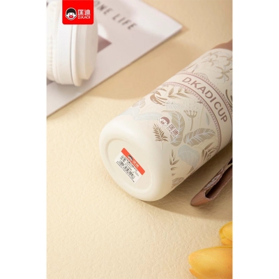 Picture of New Customized 316 stainless steel 3d printed mini sling portable handle thermos cup water bottle(light purple 360ml)