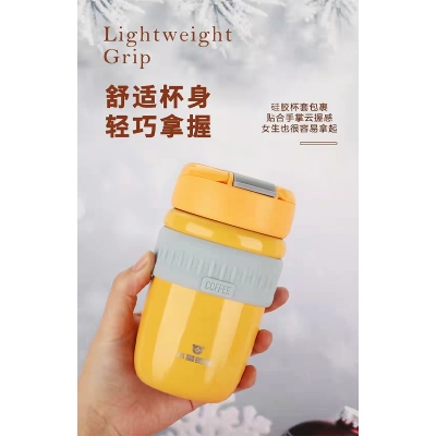 Picture of Mini Coffee thermos Mug Sealed Leak Proof Drinking Cup Portable Home Office Girls/gents Coffee Milk Tea Thermos Cup(multicolour 1 pcs)