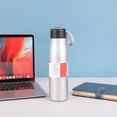 Picture of Simple 304 stainless steel rope insulation cup vacuum sports water bottle hot and cold(Silver)
