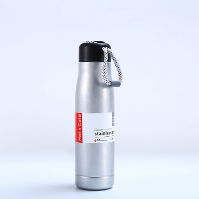 Picture of New Simple 304 stainless steel rope insulation cup vacuum sports water bottle hot and cold(Silver)
