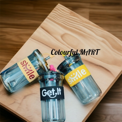 Picture of New 540ml Glass cup new high borosilicate coffee cup glass water cup cold drink cola beverage cup milk tea milk single layer cup(550ml juice pot 1pcs)