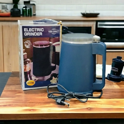 Picture of 450 watt Multi-functional Electric Spice  Grinder Suitable Capacity Easy to Operate(450w blue)