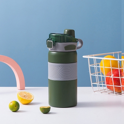 Picture of 600ml 316 coated Double Stainless Steel Sport Thermos Mug With Straw Portable Vacuum Flask Travel Thermal Water Bottle Thermocup(Multicolor 1 pcs)