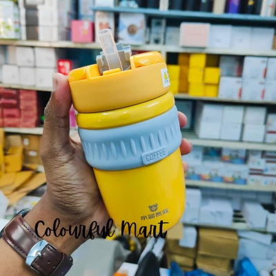 Picture of New Mini Coffee thermos Mug Sealed Leak Proof Drinking Cup Portable Home Office Girls/gents Coffee Milk Tea Thermos Cup(Yellow)