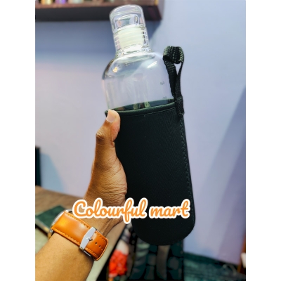 Picture of New 1000ml glass Water Bottle with Time Marker Creative Large Capacity Leakproof Drink Bottle(1000ml new shape)
